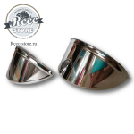 Козырьки на фары никелированные 7"