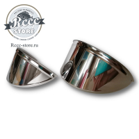 Козырьки на фары никелированные 7"