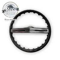 Оплетка руля из кожи с кнопками на Газ 24