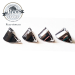 Козырьки на фары 5" никелированные