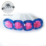 Кнопки дверей розочки ВАЗ (синие)