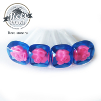 Кнопки дверей розочки ВАЗ (синие)