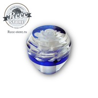 Ручка розочка кпп короткая(бел/син)